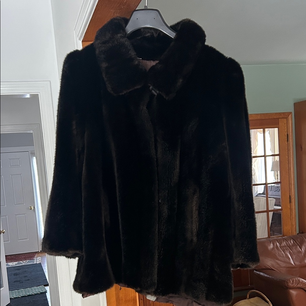 Vintage Grandella brown fur jacket